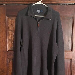 Polo by Ralph Lauren Men's Charcoal Zip-Up Sweater